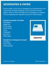 Ladda upp bild till gallerivisning, Informationsskylt Tidningar & Papper