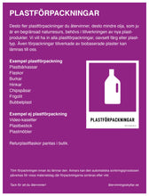Ladda upp bild till gallerivisning, Informationsskylt Plastförpackningar