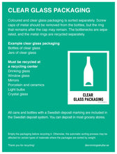Load image into Gallery viewer, Information Sign Clear Glass
