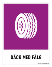 Ladda upp bild till gallerivisning, Däck med fälg
