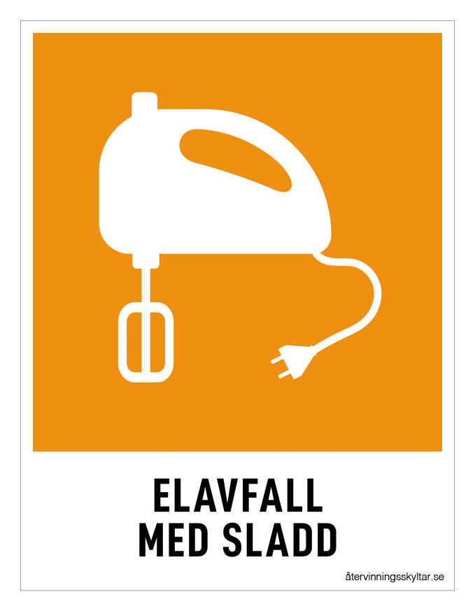 Elavfall med sladd